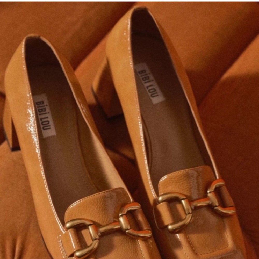 Bibi Lou Valencia Leather Loafer Heels 💕💕 - Picture 3 of 3